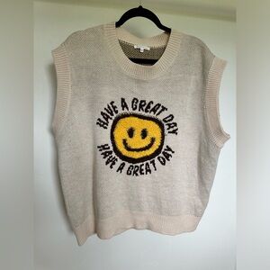 Smiley Face Sweater Vest